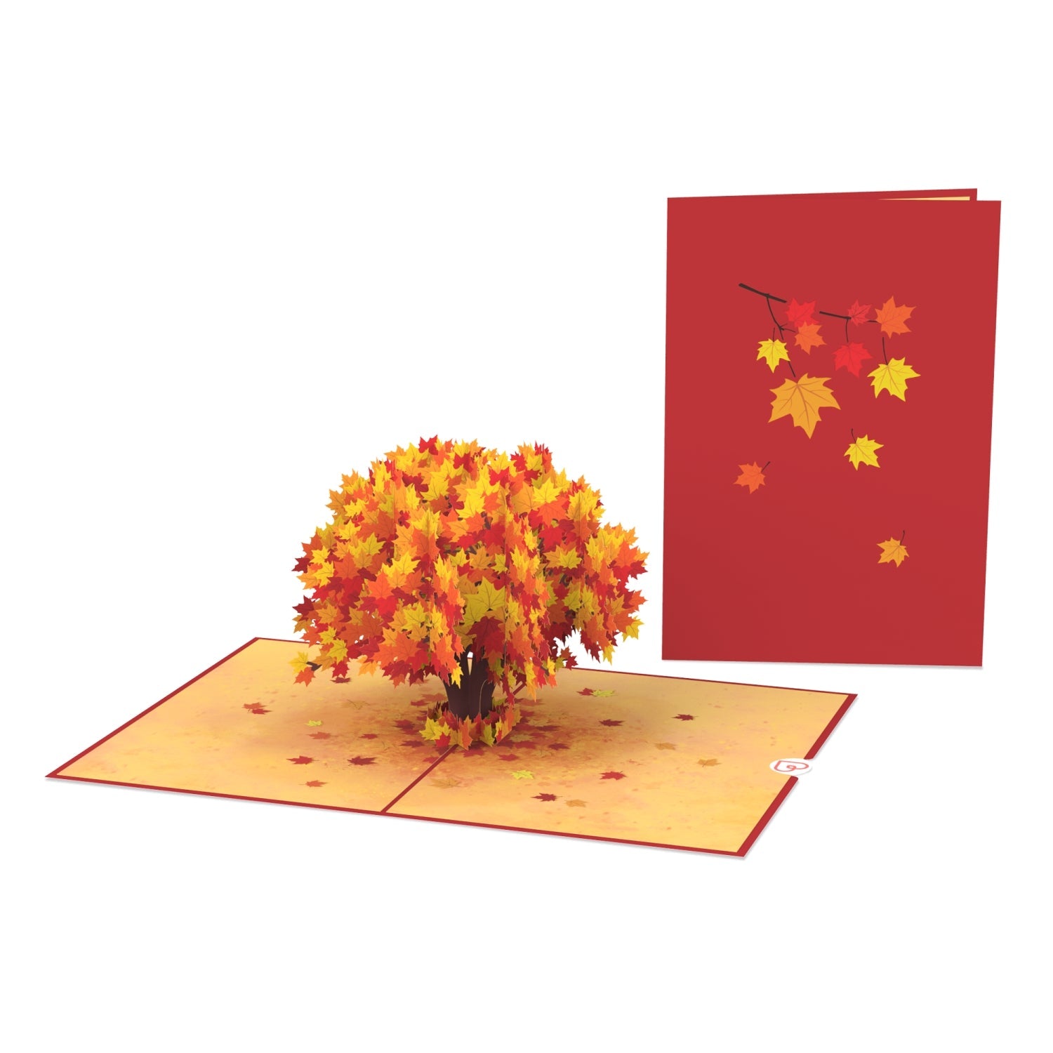 Herbstlicher Baum Pop-Up Karte