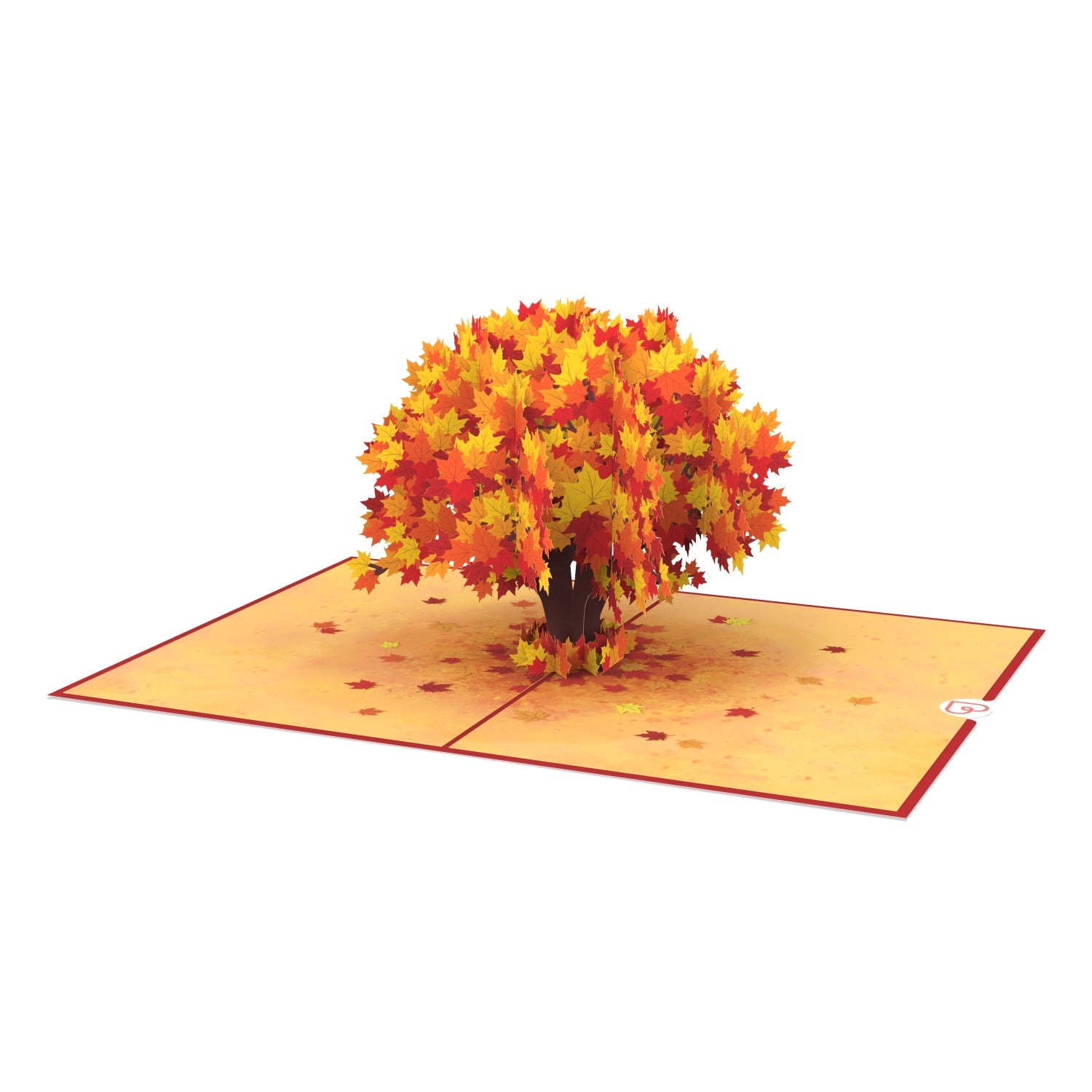 Herbstlicher Baum Pop-Up Karte