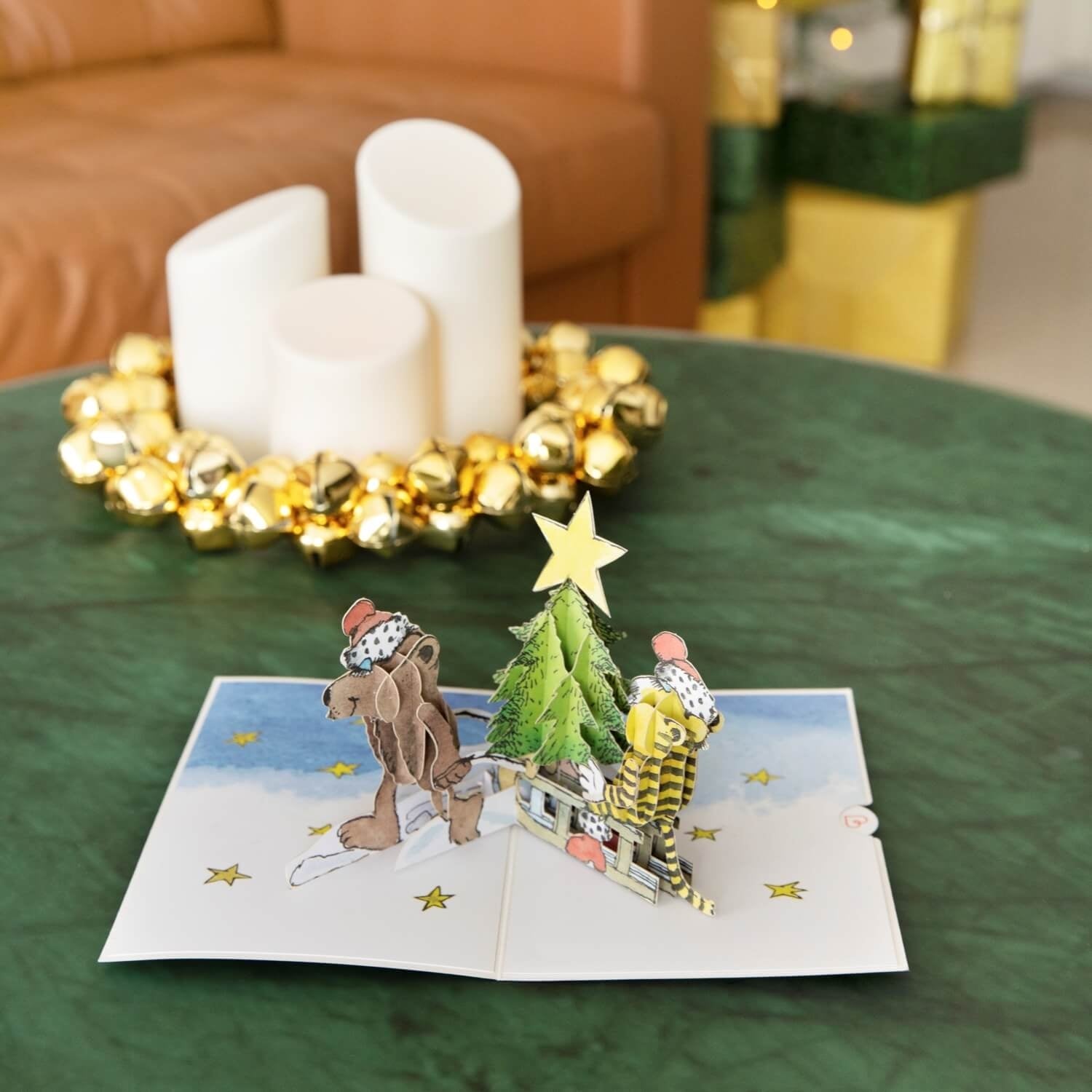 Janosch® Weihnachtsbaum Pop-Up Karte