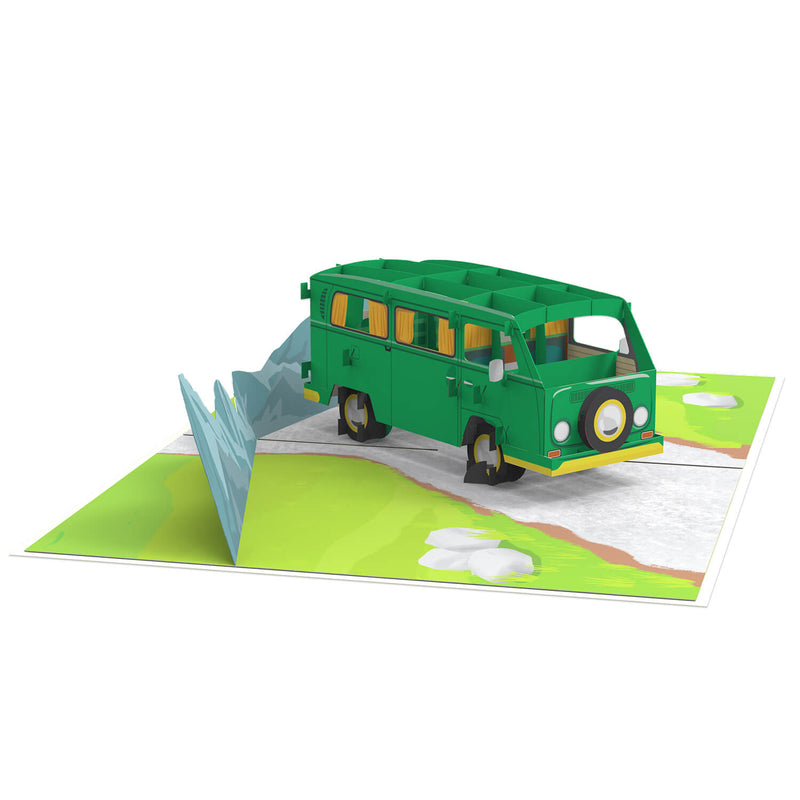 Minibus Pop-Up Karte