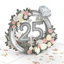 Silberhochzeit Pop-Up Karte