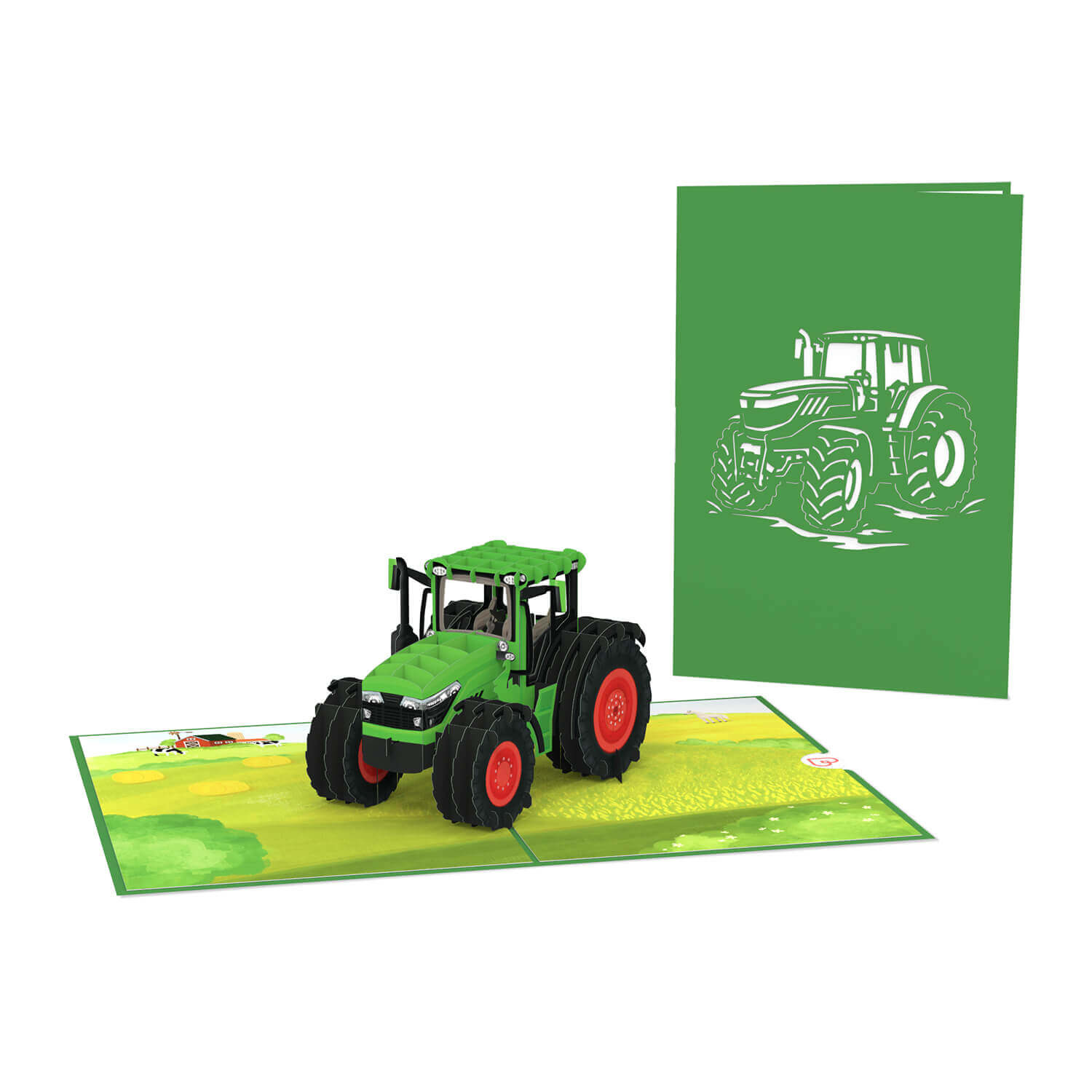 Traktor Pop-Up Karte