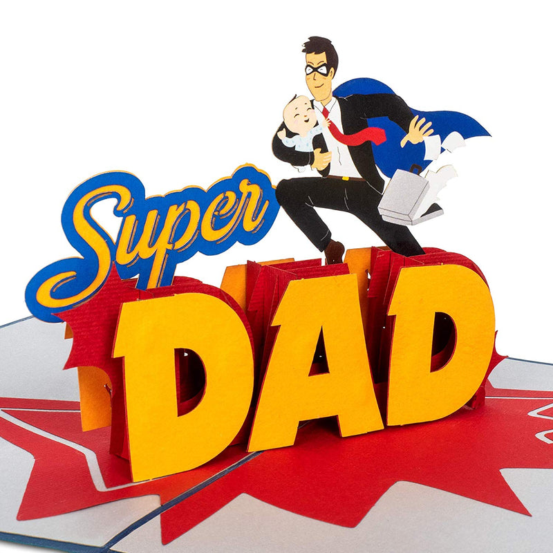 Super Dad Pop-Up Karte