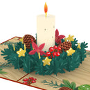Adventskranz Pop-Up Karte