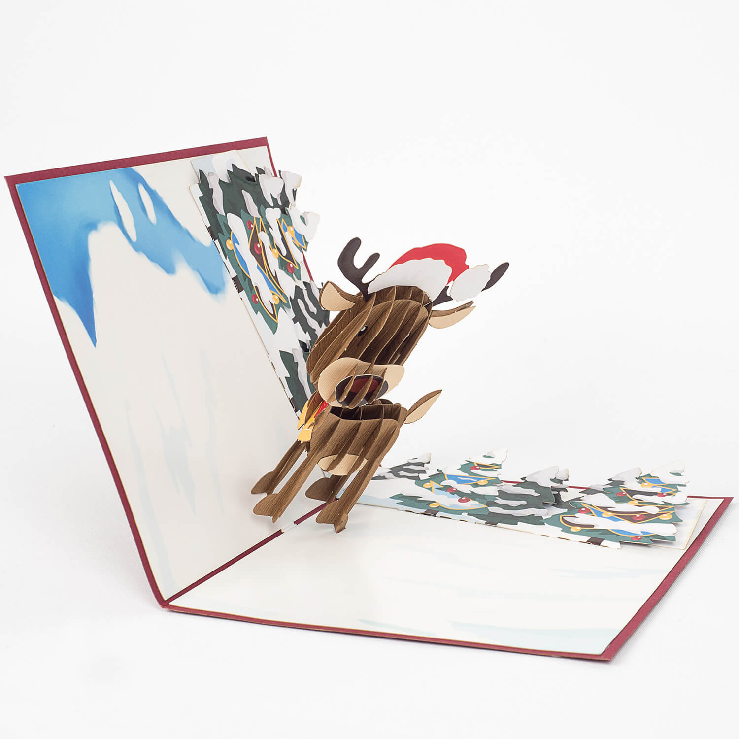 Rentier Pop-Up Karte