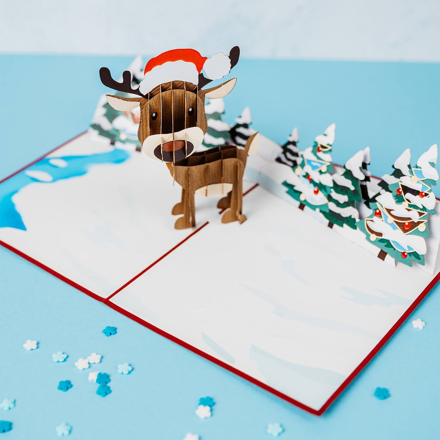 Rentier Pop-Up Karte