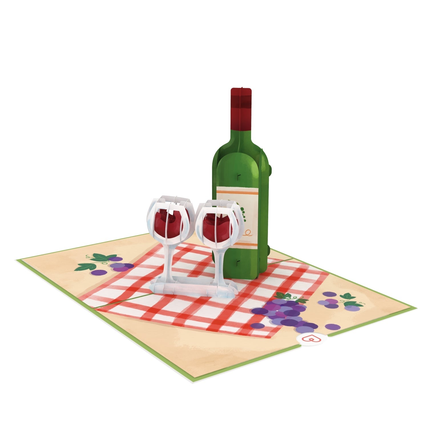 Wein Pop-Up Karte