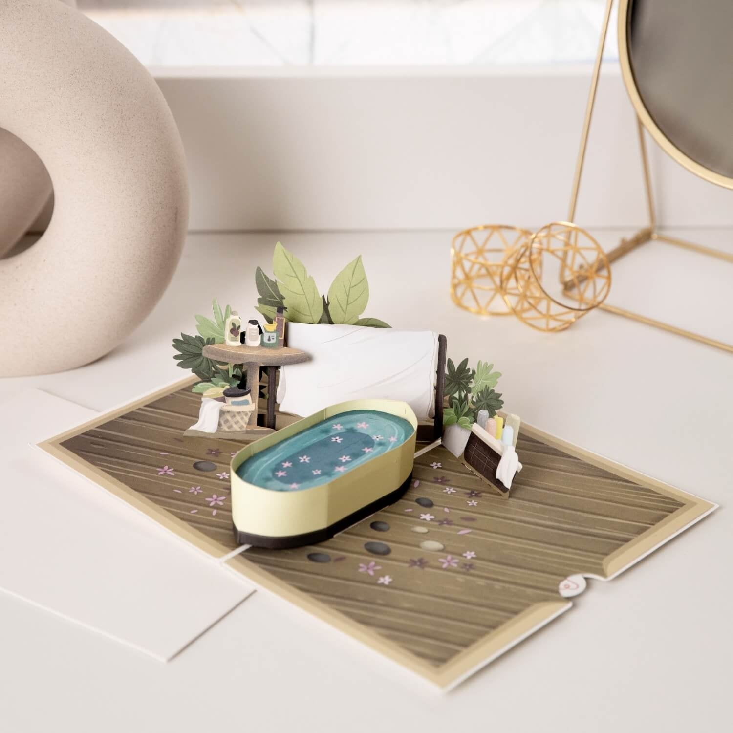 Wellness Pop-Up Karte